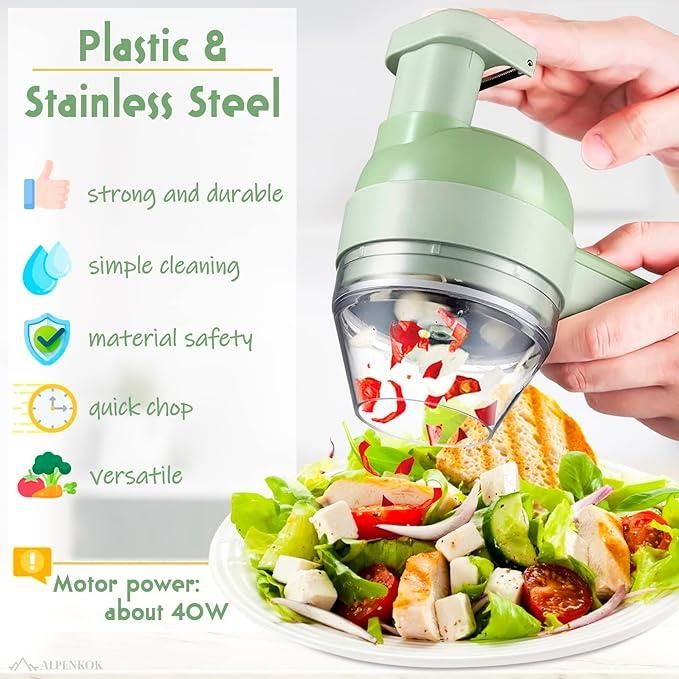 Portable Electric Vegetable Cutter (full set)