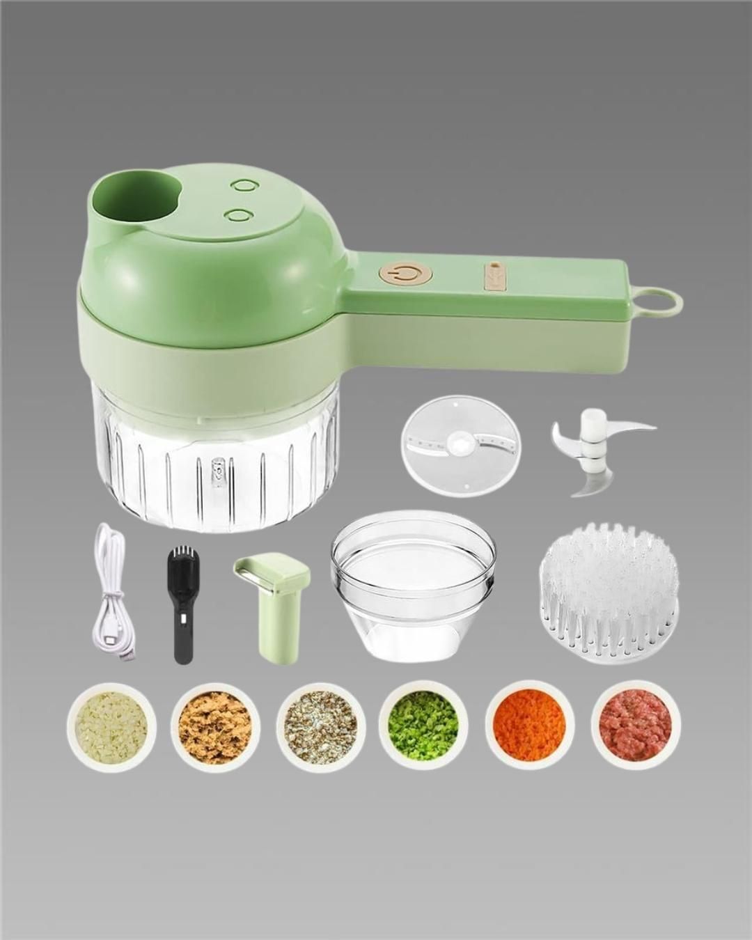 Portable Electric Vegetable Cutter (full set)